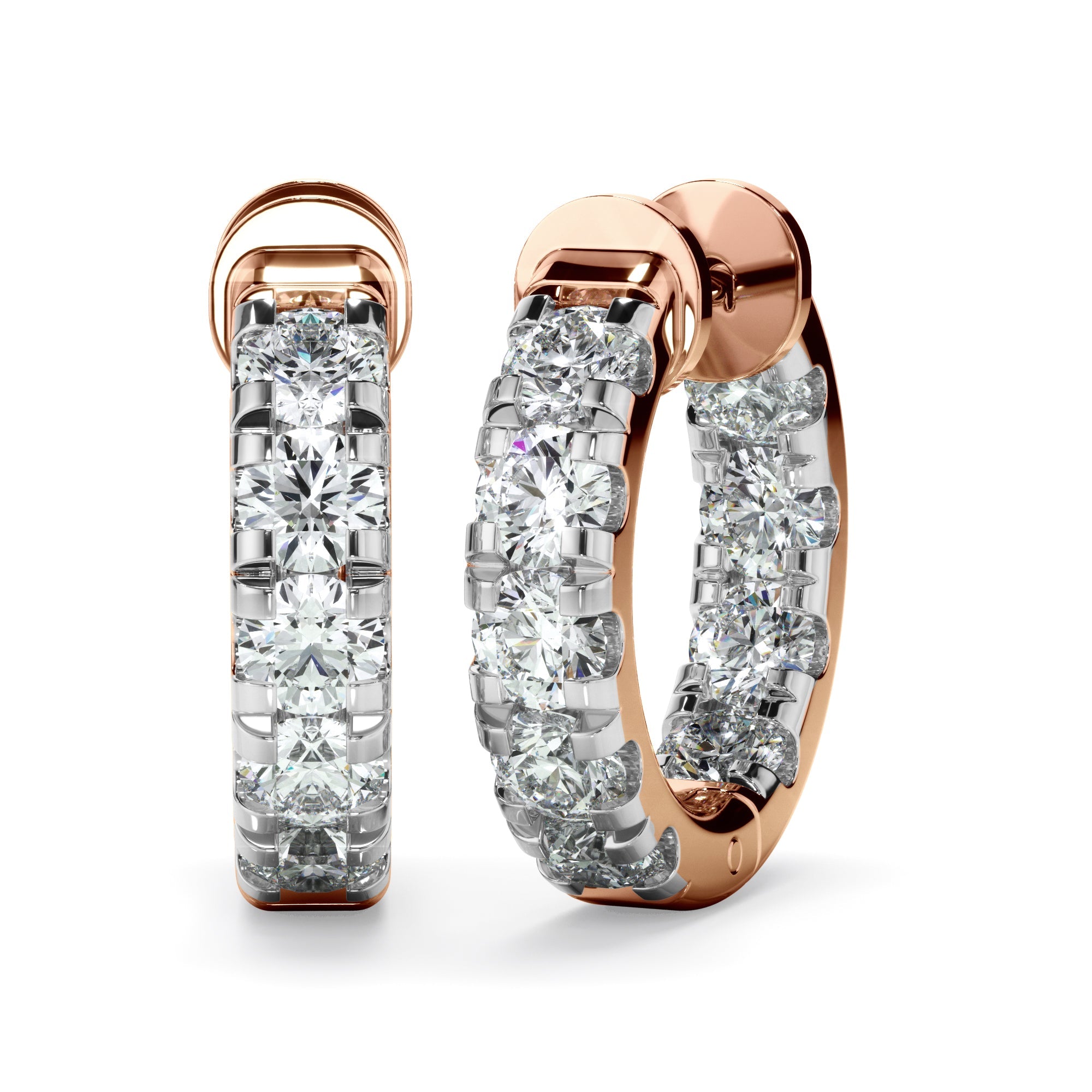 1.75ct Lab Grown Diamond Huggie Earrings