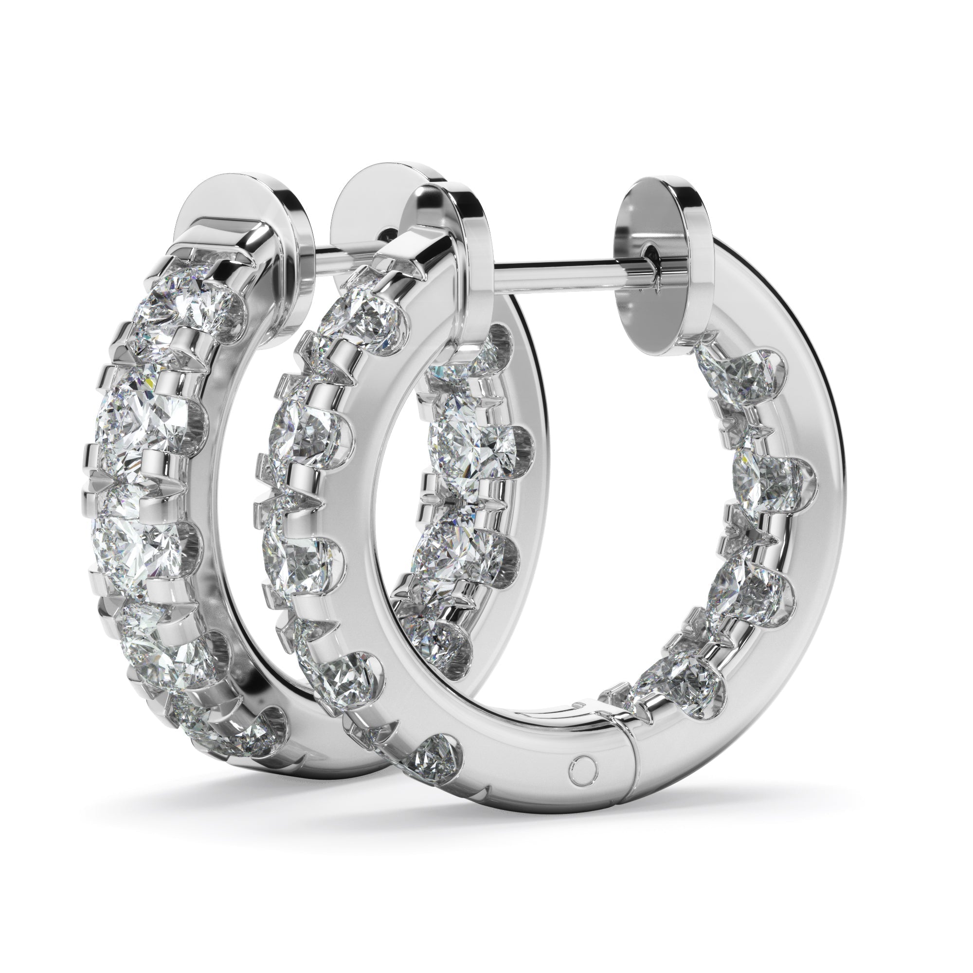 1.75ct Lab Grown Diamond Huggie Earrings