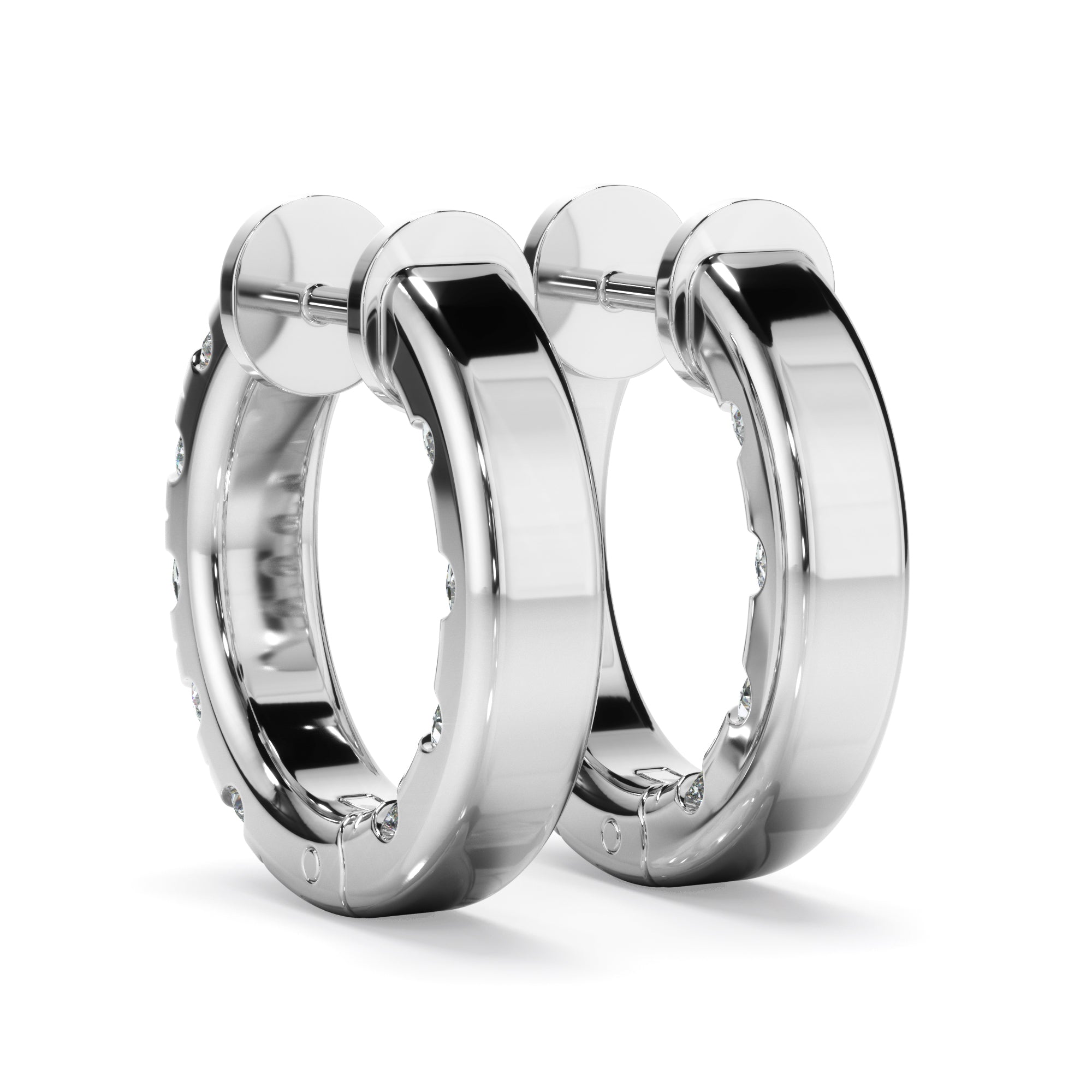 1.75ct Lab Grown Diamond Huggie Earrings