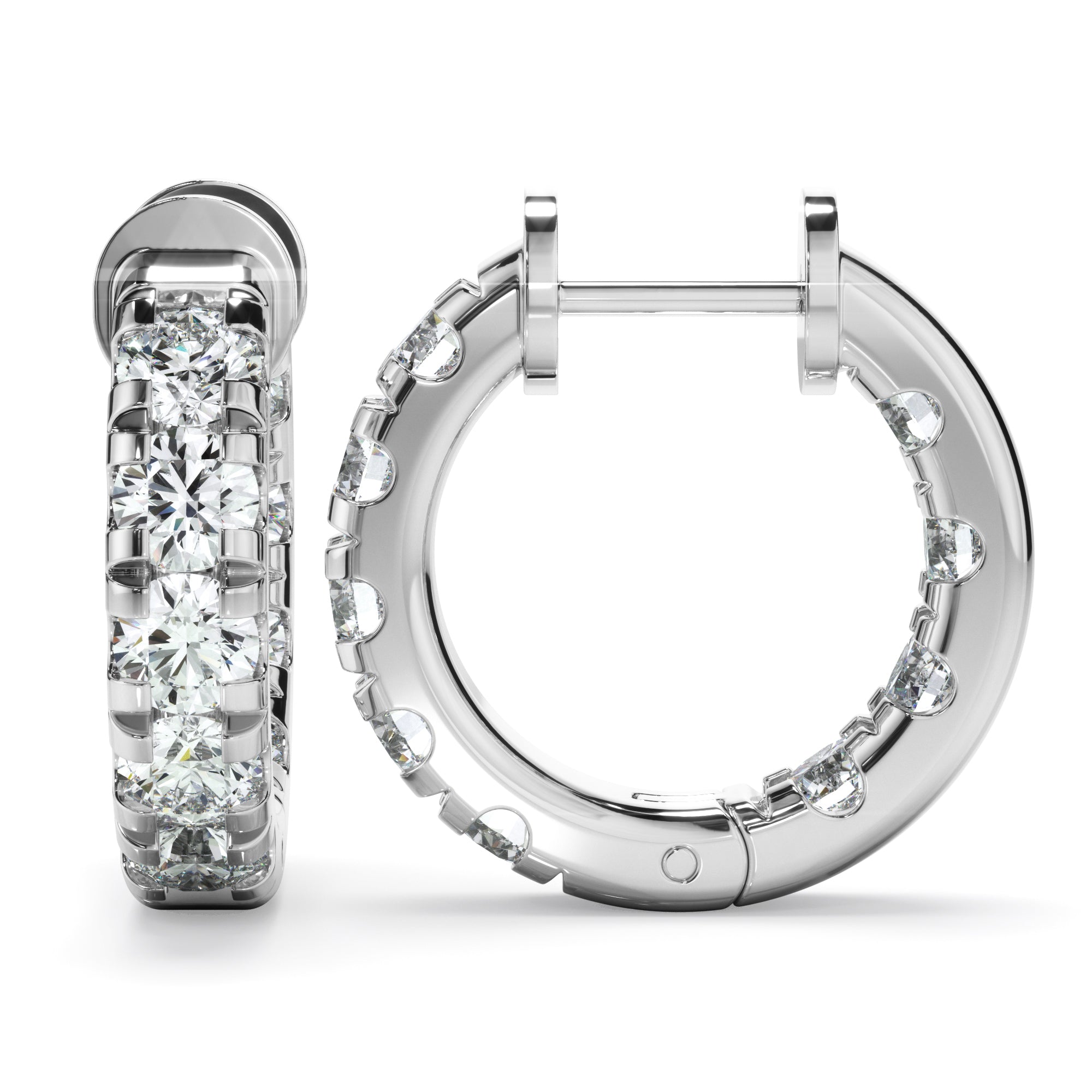 1.75ct Lab Grown Diamond Huggie Earrings