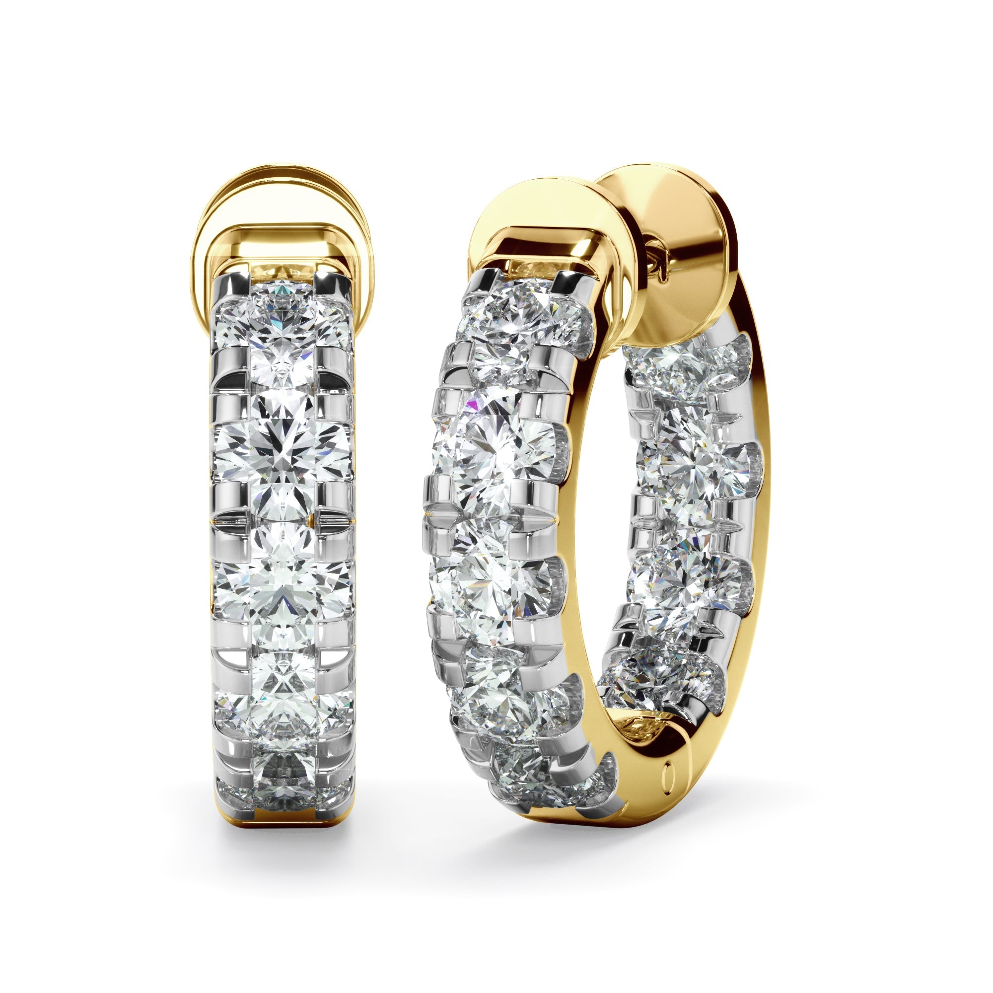 1.75ct Lab Grown Diamond Huggie Earrings