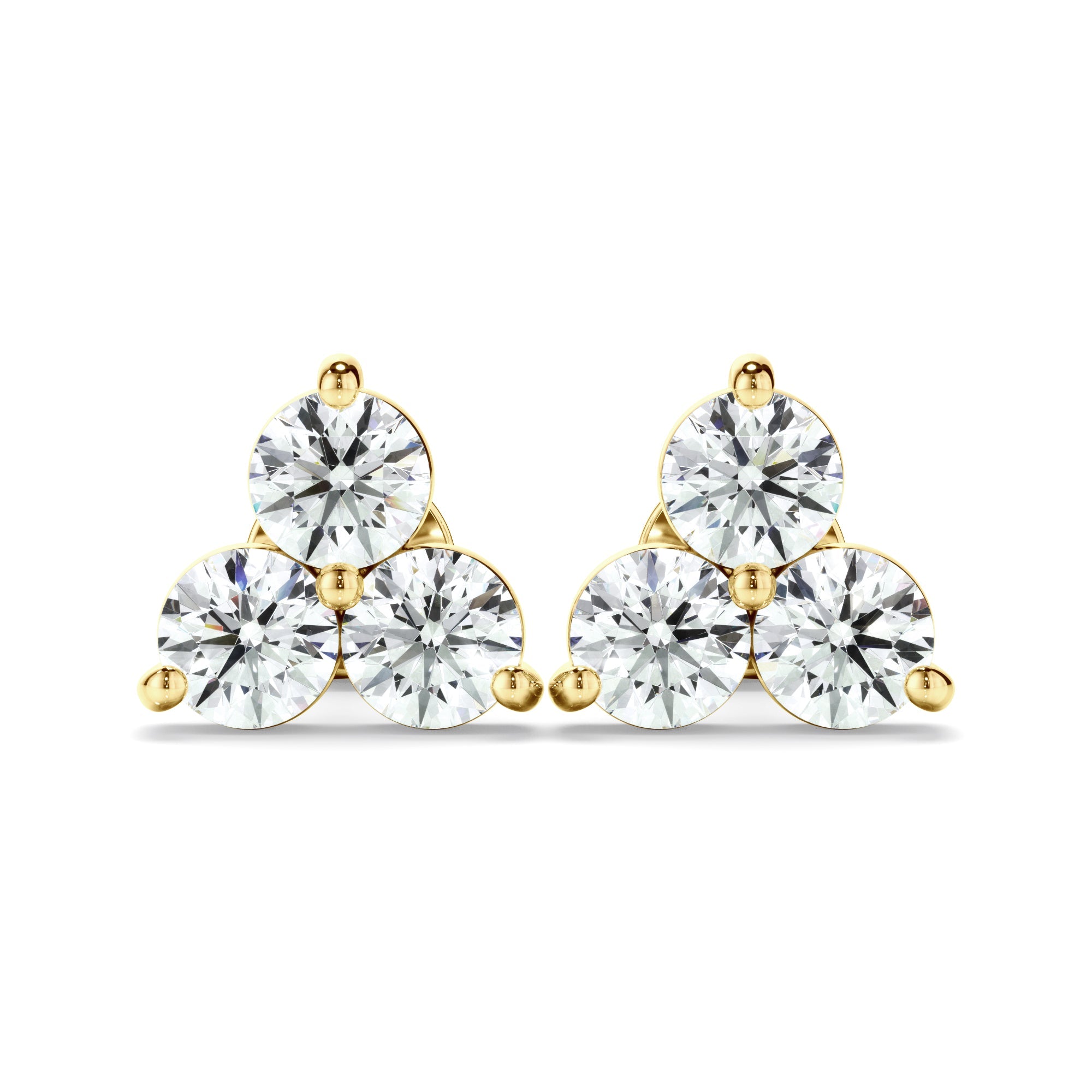 1.50ct Lab Grown Diamond Cluster Stud Earrings