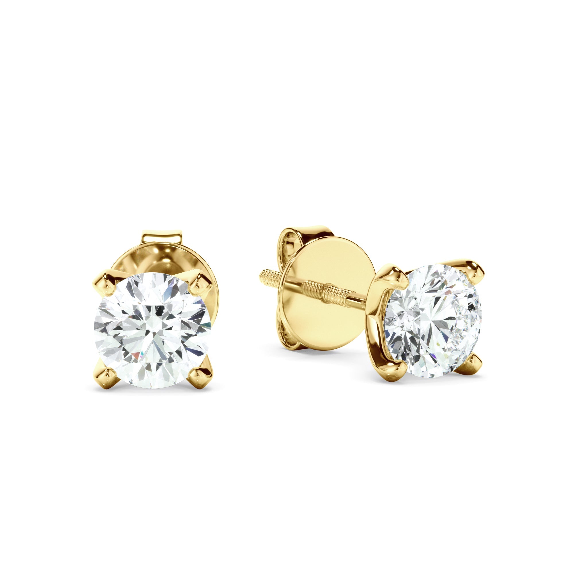 0.40ct Round Brilliant Cut Lab Grown Diamond Stud Earrings