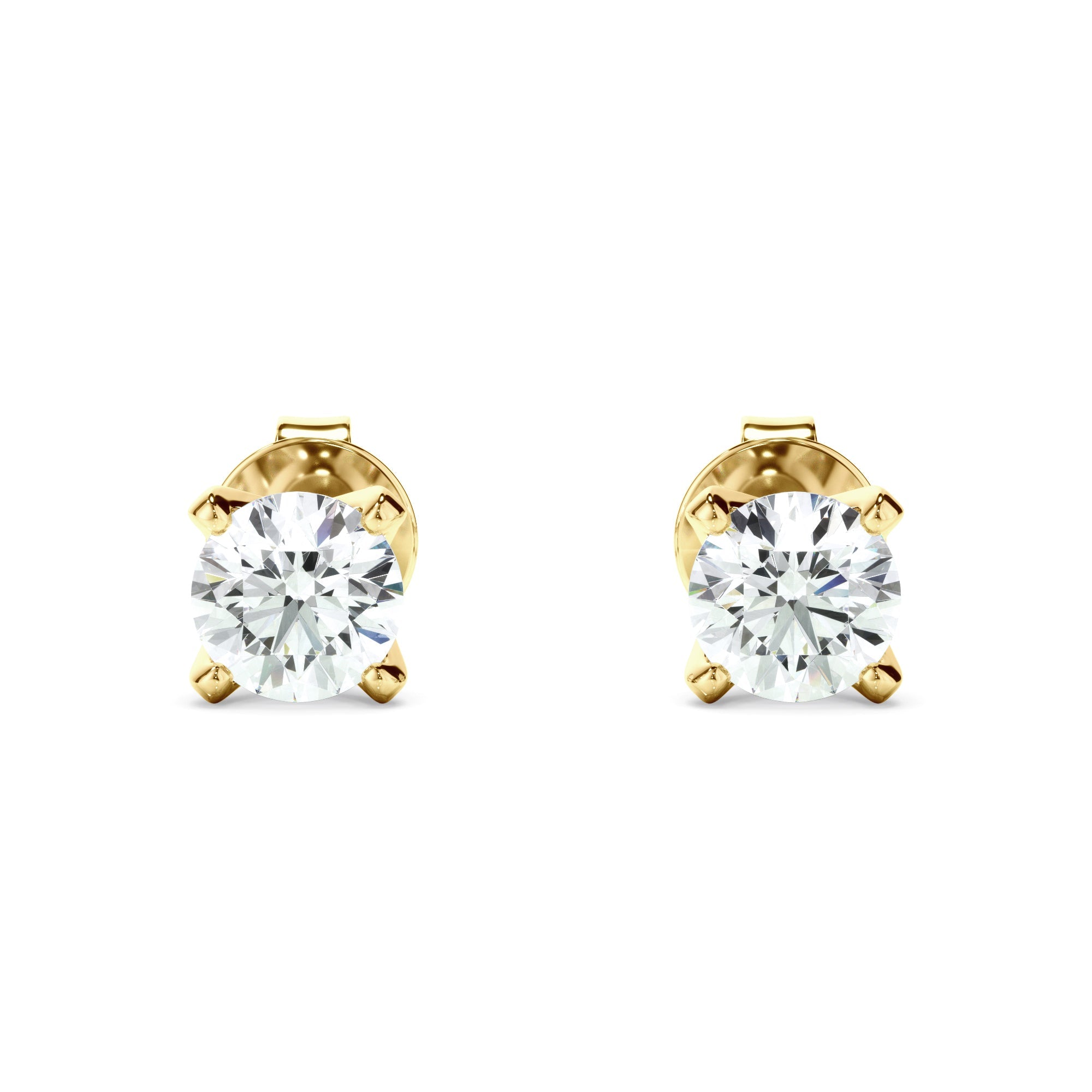 0.40ct Round Brilliant Cut Lab Grown Diamond Stud Earrings