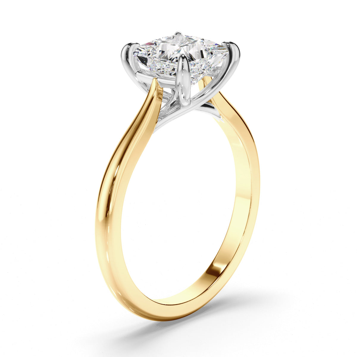 Princess Cut Diamond Solitaire Engagement Ring