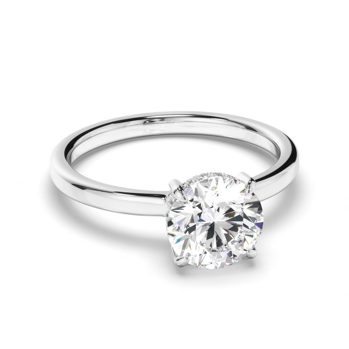 Round Brilliant Cut Diamond Engagement Ring