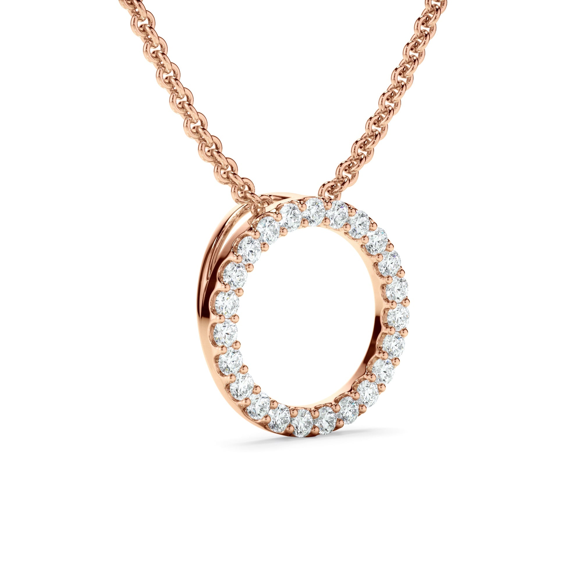 0.25ct Lab Grown Diamond Circle Necklet