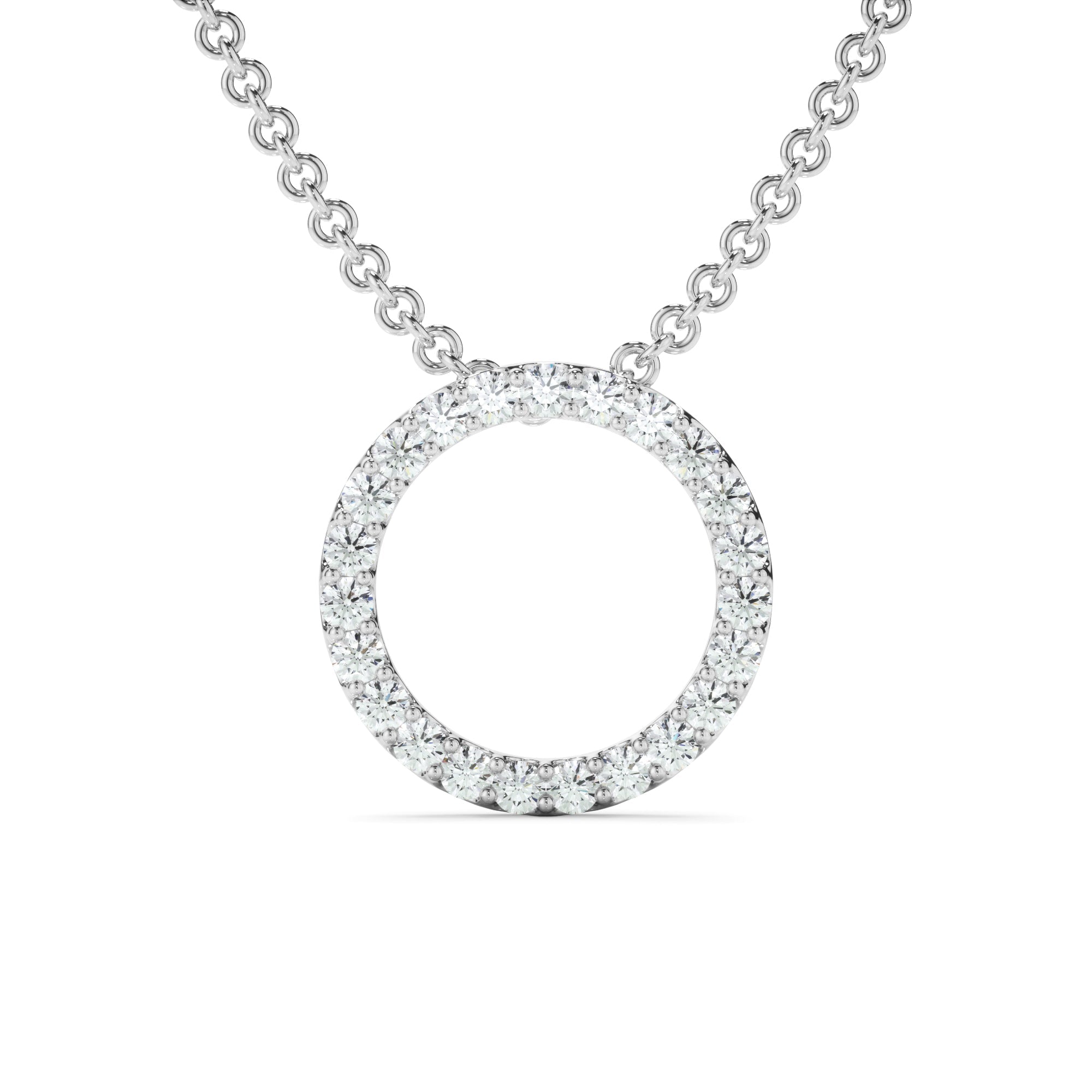 0.25ct Lab Grown Diamond Circle Necklet