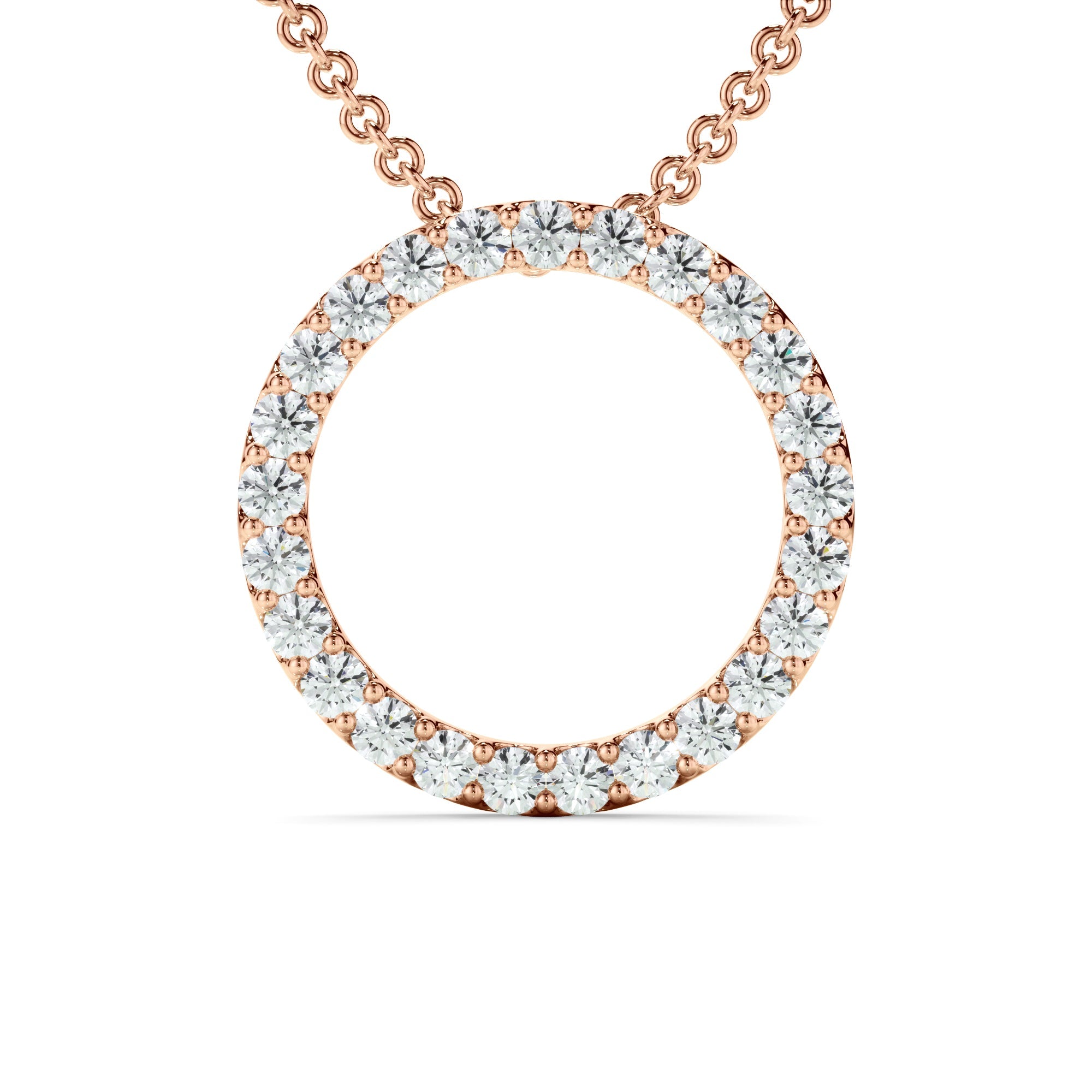 0.50ct Lab Grown Diamond Circle Necklet