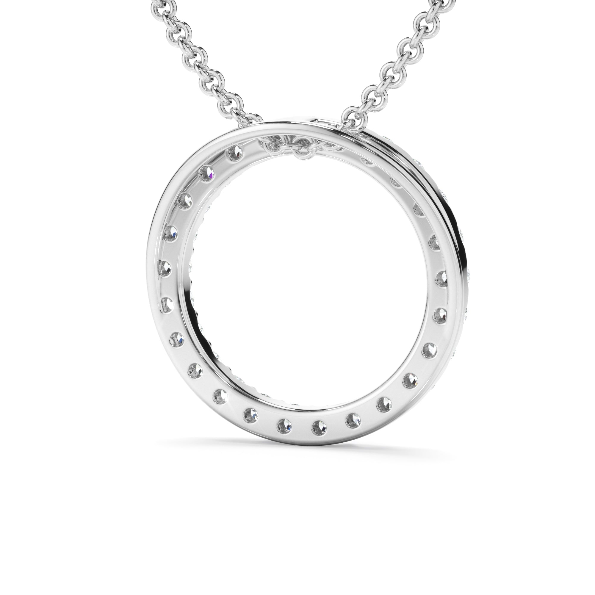 0.50ct Lab Grown Diamond Circle Necklet