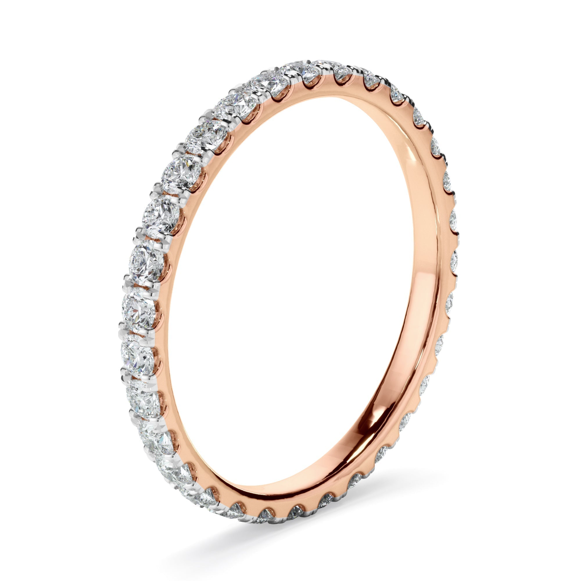 Diamond Claw Set Eternity Wedding Ring