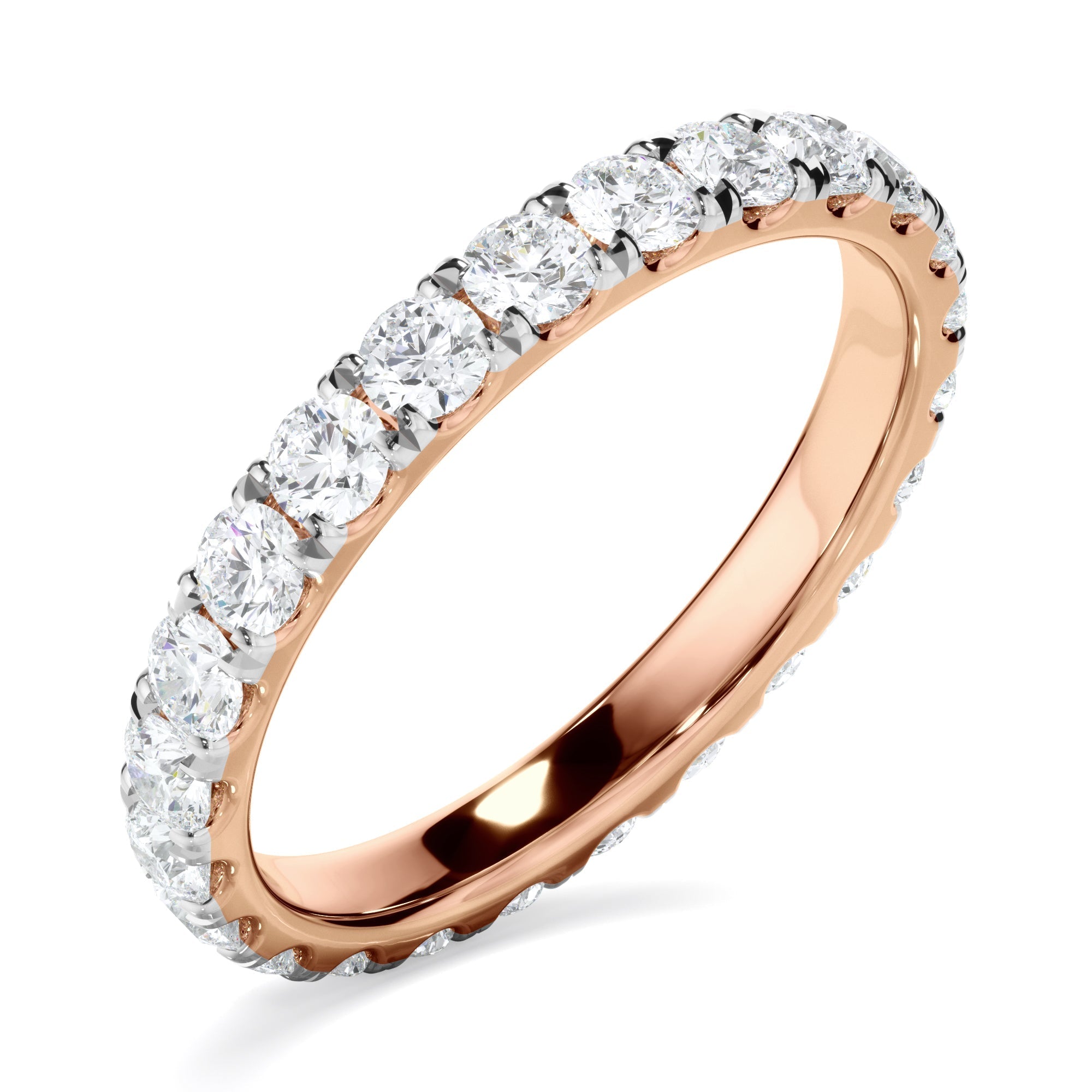 Diamond Claw Set Eternity Wedding Ring