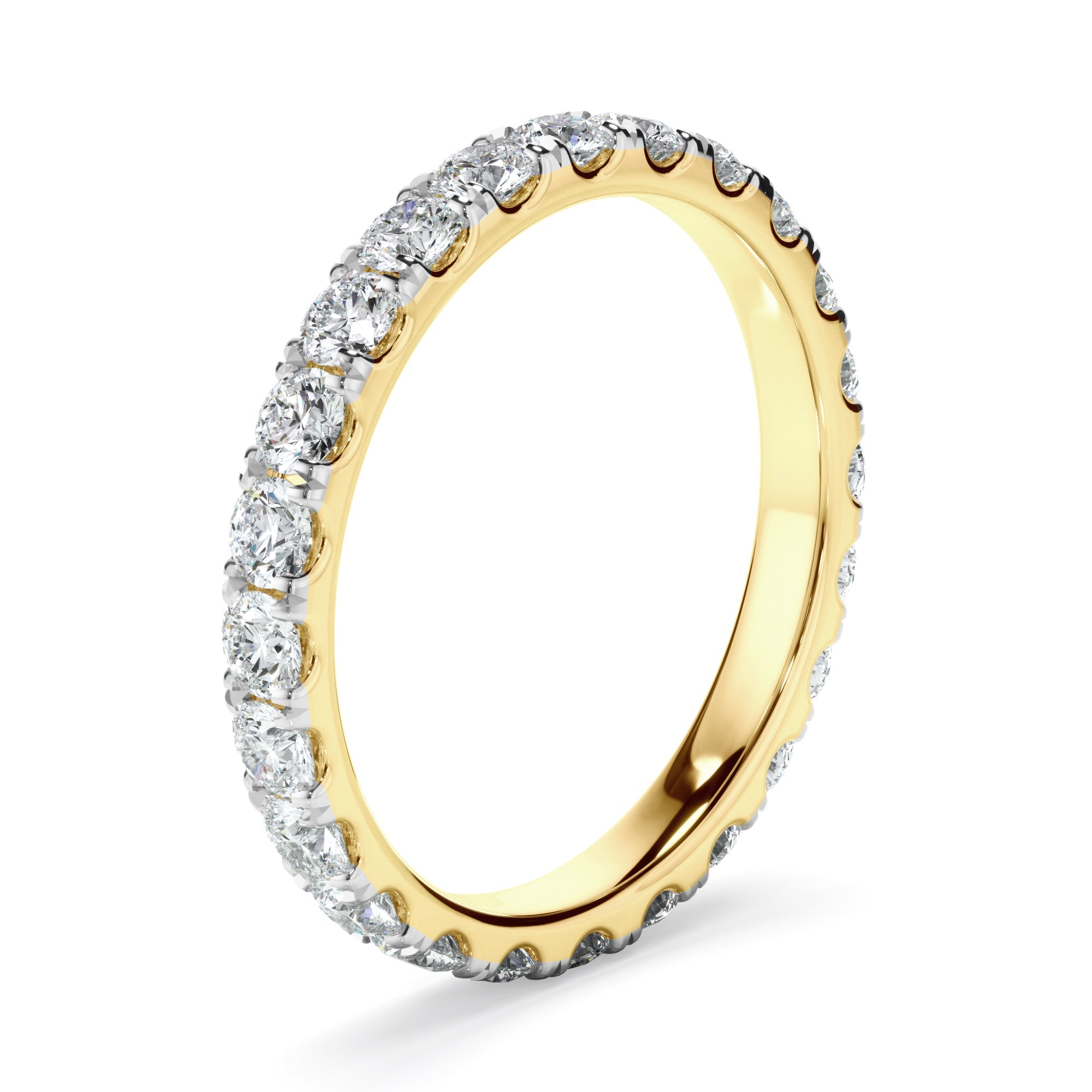 Diamond Claw Set Eternity Wedding Ring