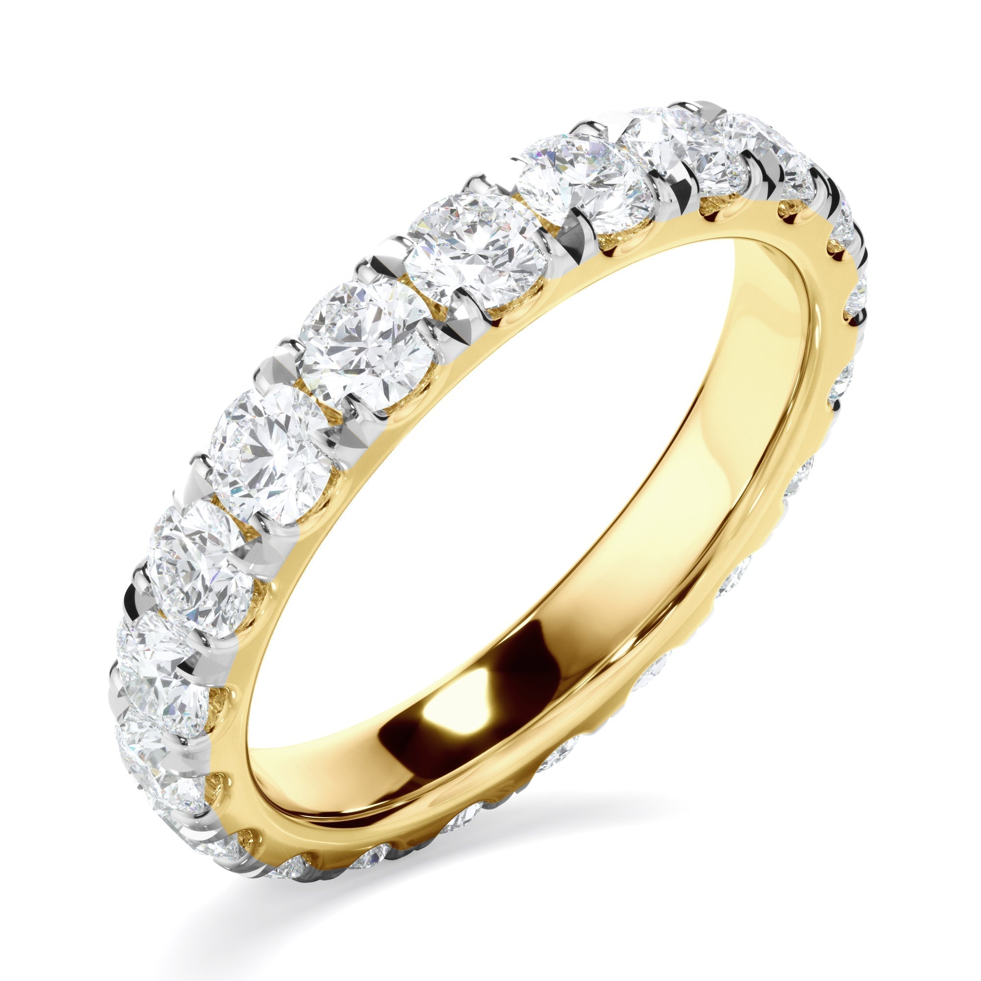 Diamond Claw Set Eternity Wedding Ring