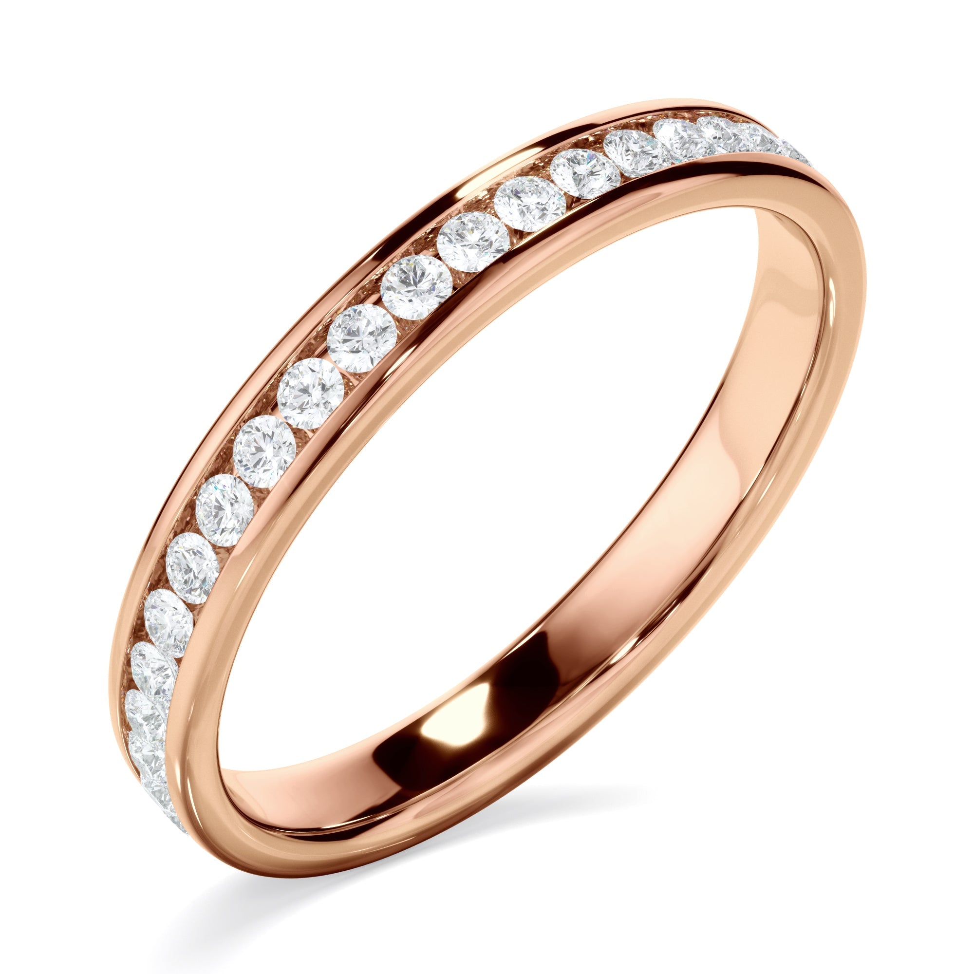 Diamond Channel Set Eternity Wedding Ring