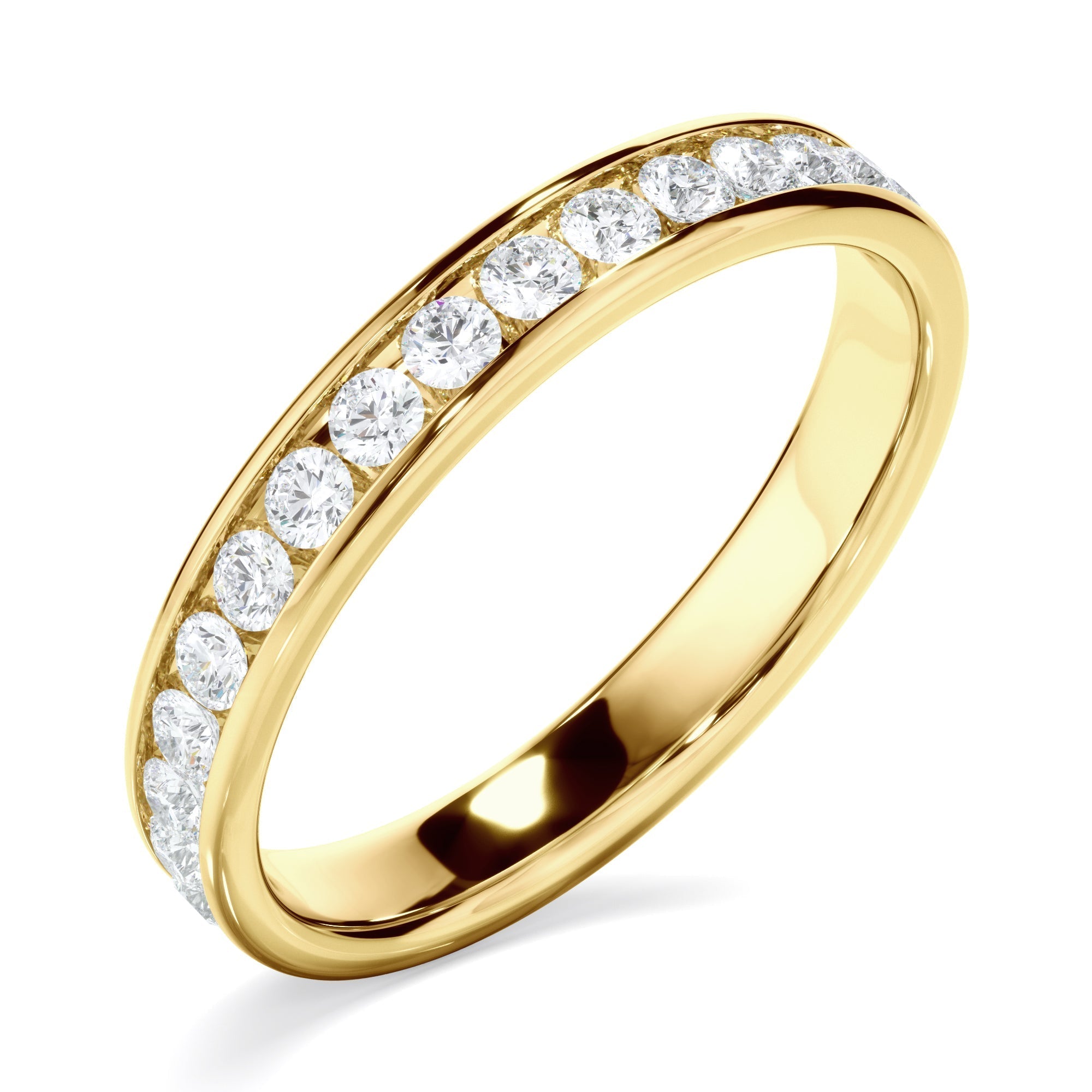 Diamond Channel Set Eternity Wedding Ring