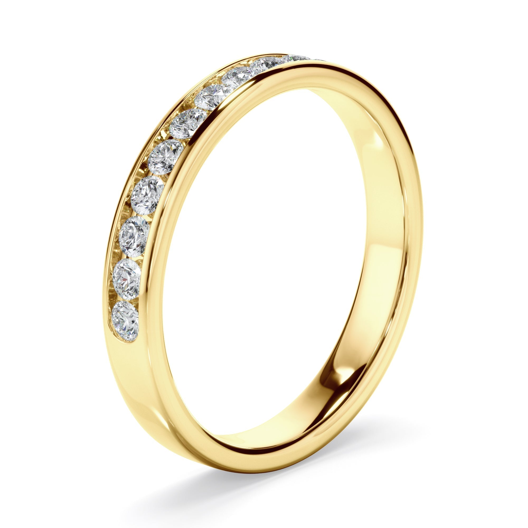 Diamond Channel Set Wedding Ring