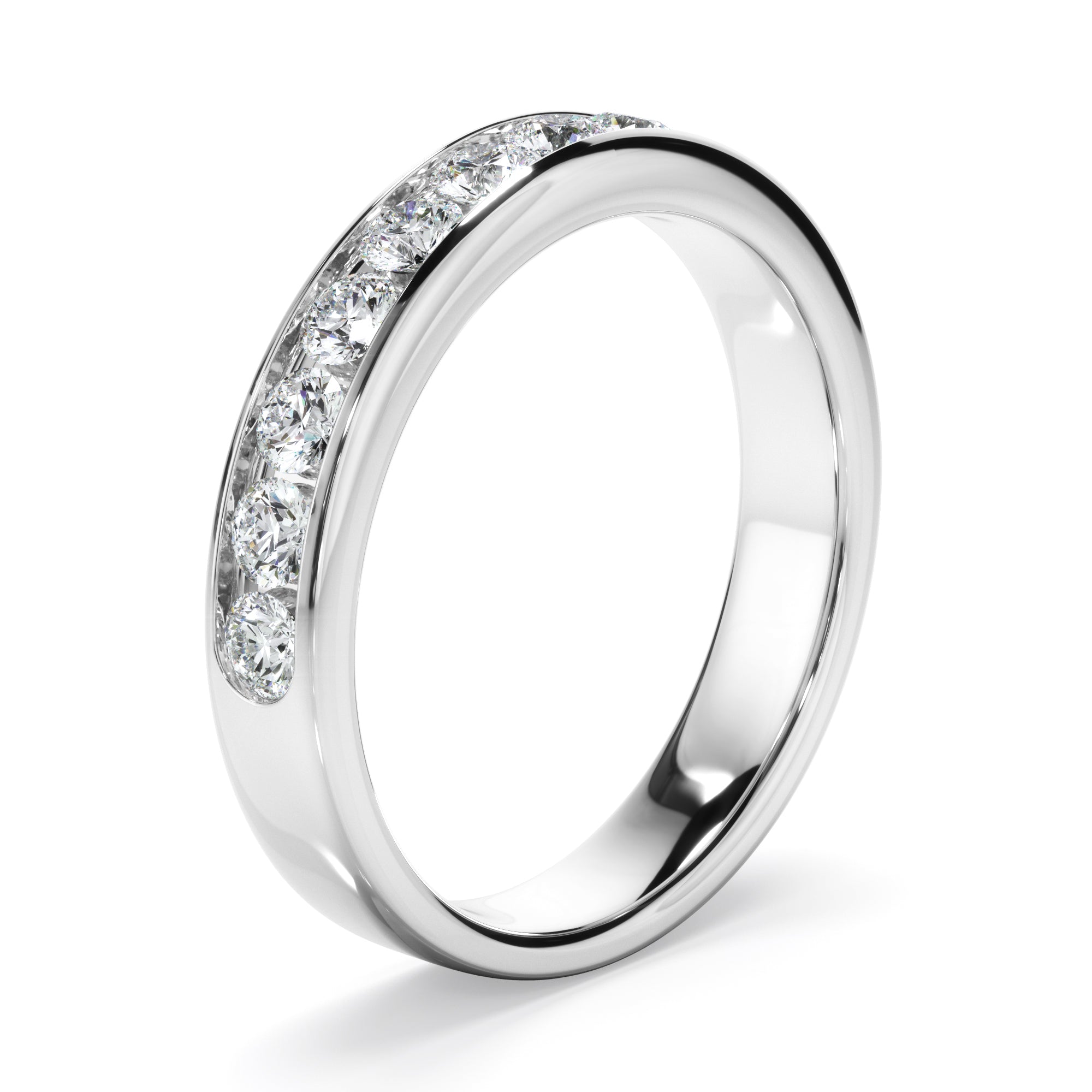 Diamond Channel Set Wedding Ring