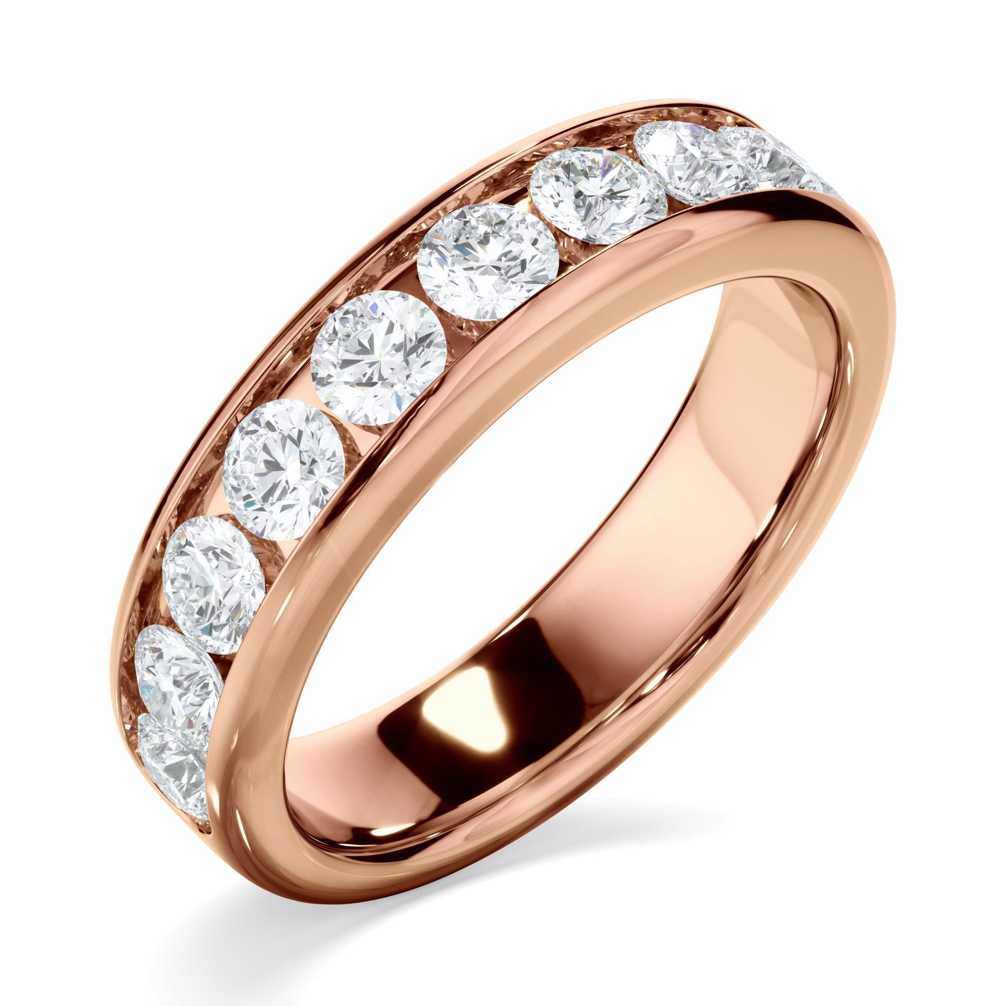 Diamond Channel Set Wedding Ring