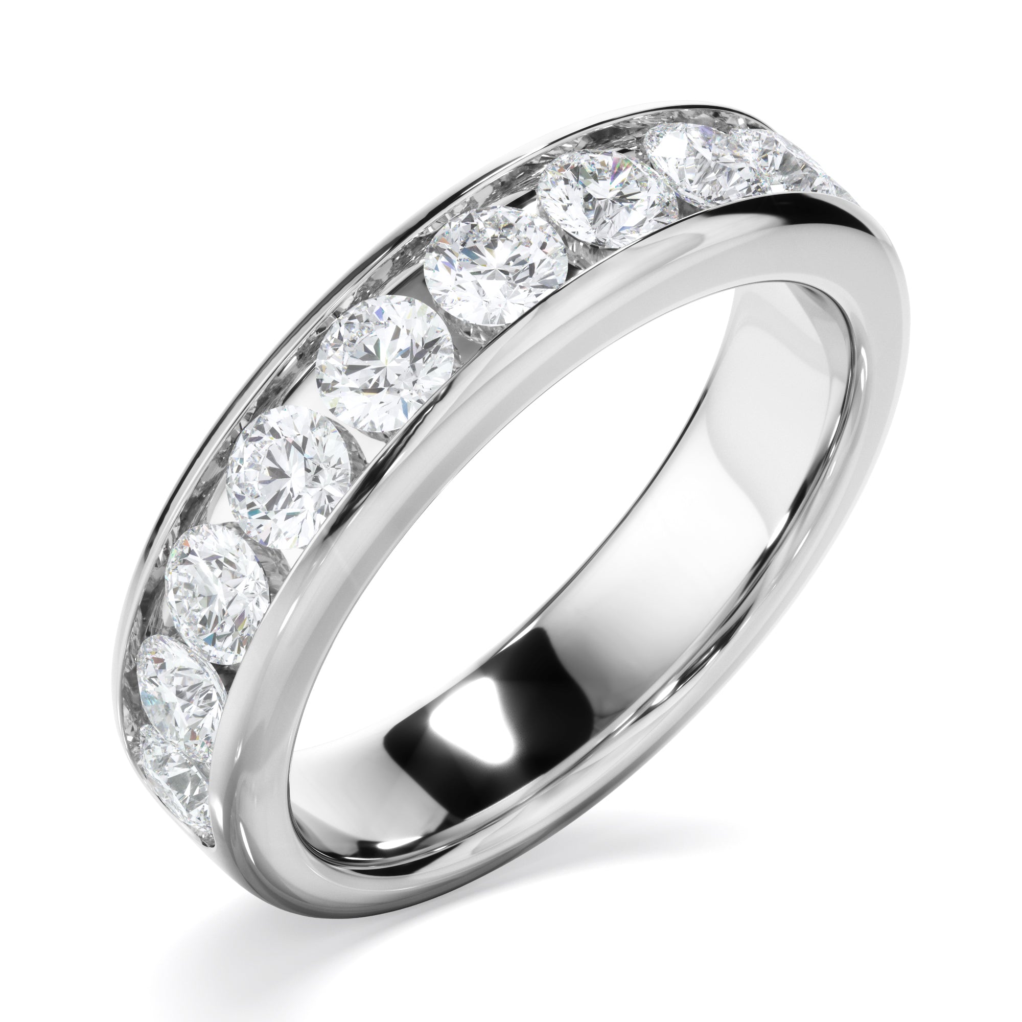 Diamond Channel Set Wedding Ring