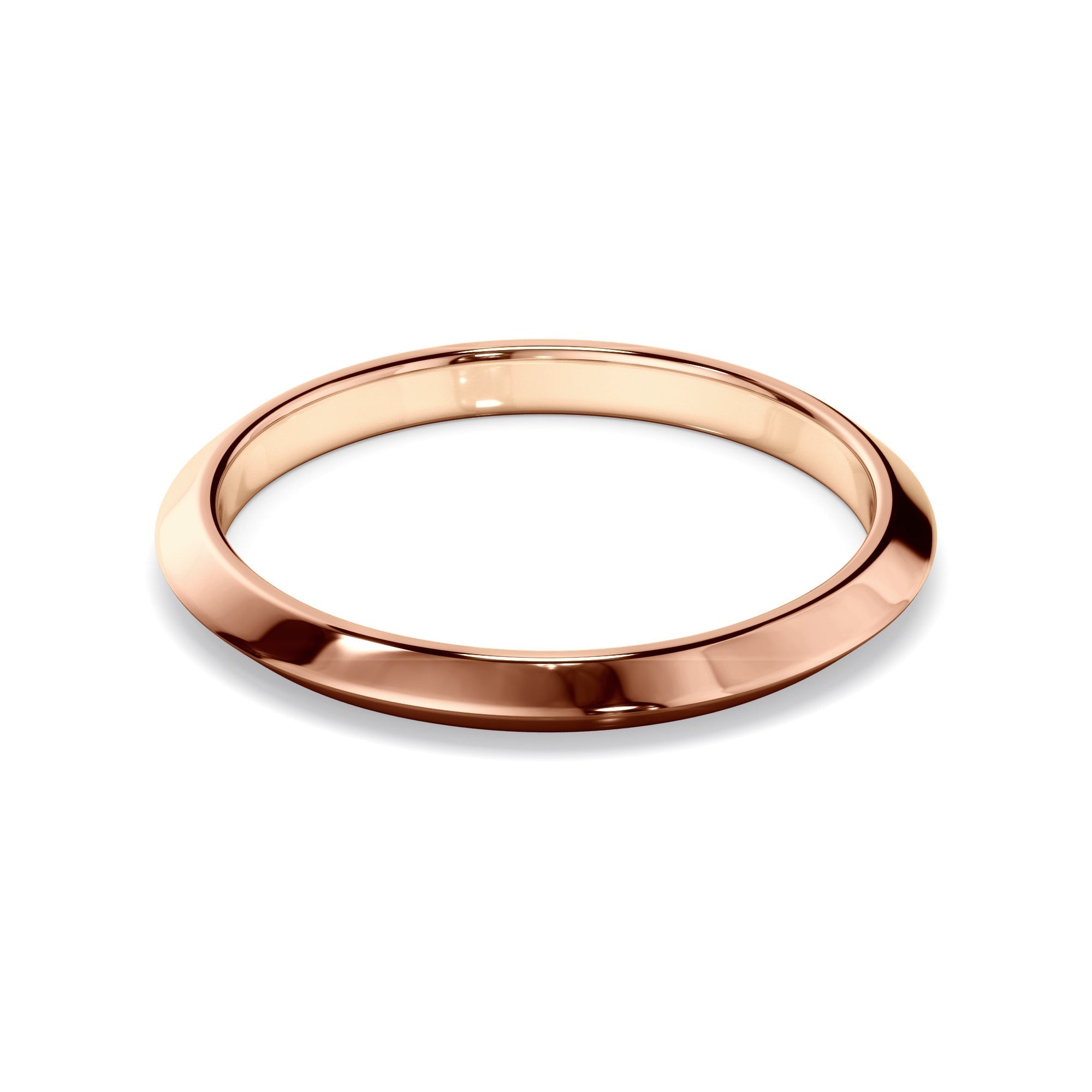 Plain Knife Edge Wedding Ring